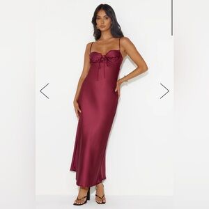 HELLO MOLLY winery wedding satin dress M